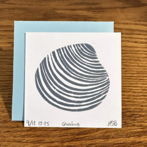 quahog art note card