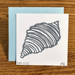 whelk lino art note