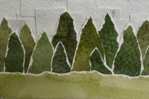watercolor collage